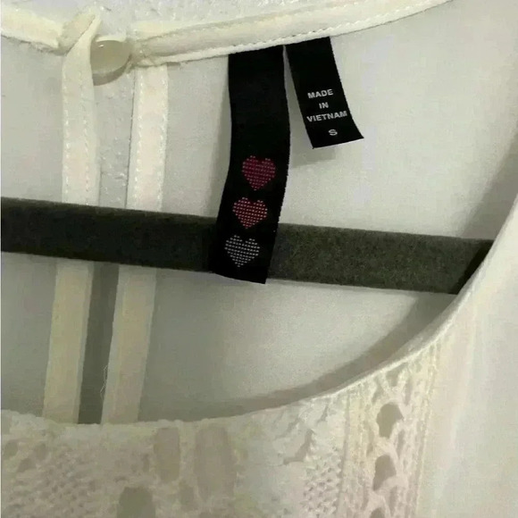 153. White Lace Summer Tank Midi Dress size Small - Picture 3 of 4